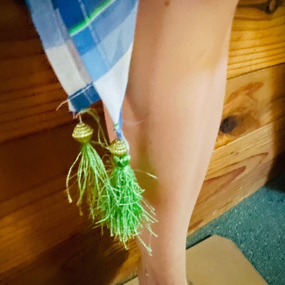 NWT Violet Sky Moroccan Travel Postcard Print Swimsuit Cover-Up Caftan M AS-IS - Picture 7 of 16